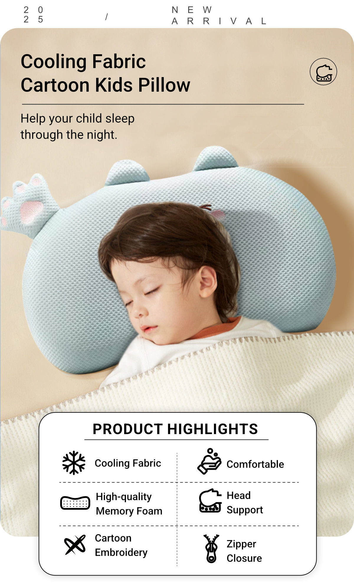 Cooling Fabric Kids Children Preschooler-1